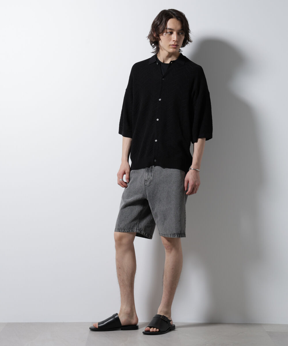 nano･universe「ケミカルウォッシュ バギーズショーツ」|チノ|