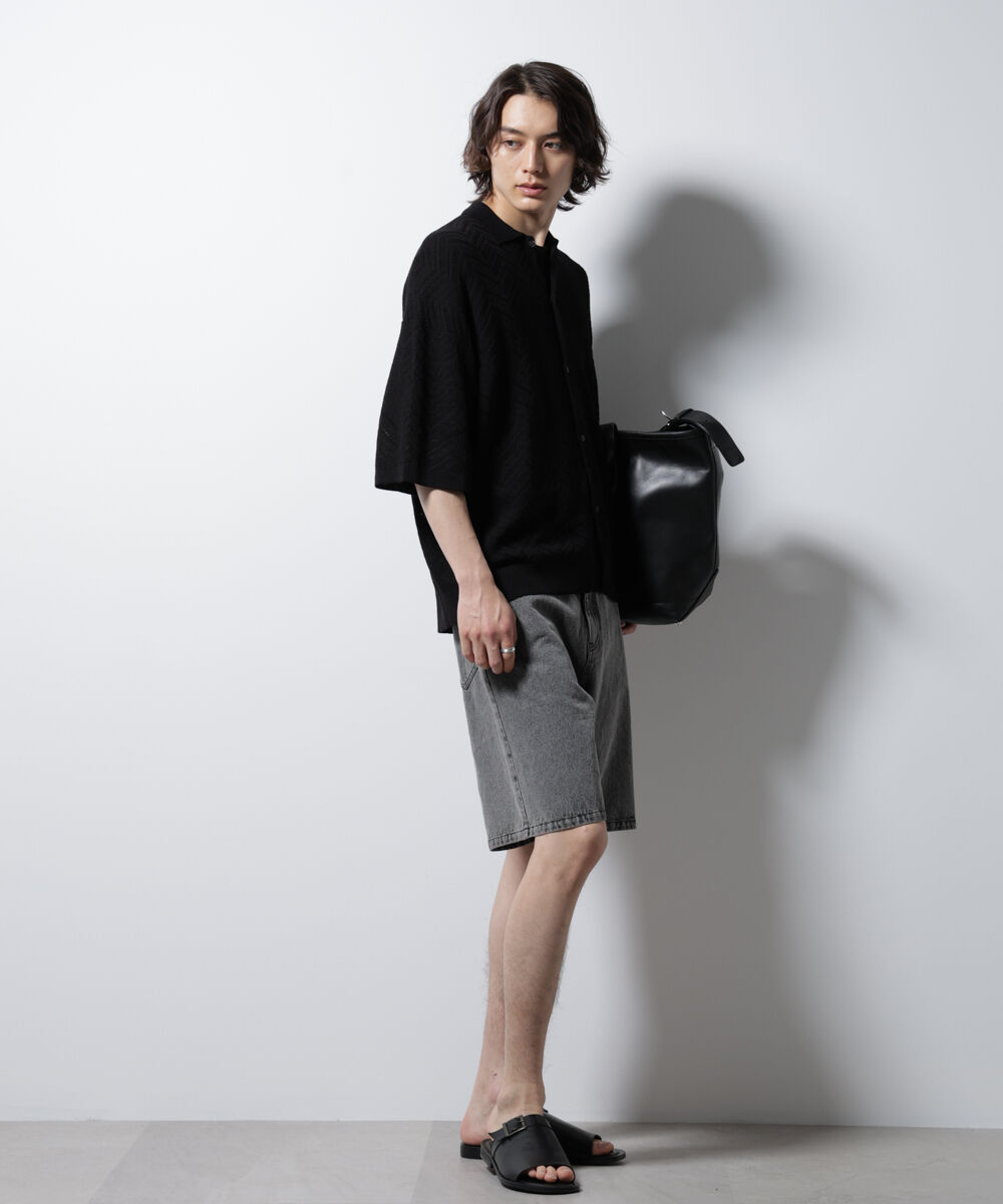 nano･universe「ケミカルウォッシュ バギーズショーツ」|チノ|