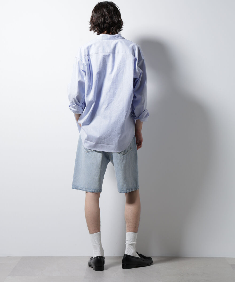 nano･universe「ケミカルウォッシュ バギーズショーツ」|チノ|