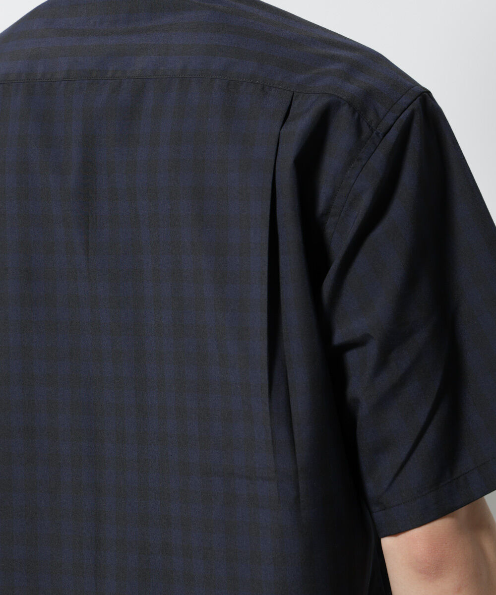 nano･universe「オリジナルギンガムシャツ 半袖」|シャツ・ブラウス|