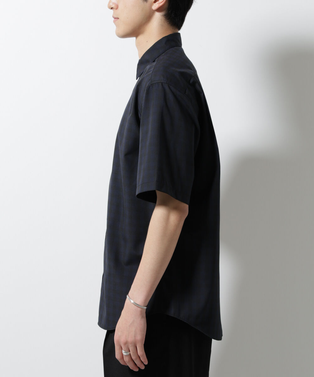 nano･universe「オリジナルギンガムシャツ 半袖」|シャツ・ブラウス|