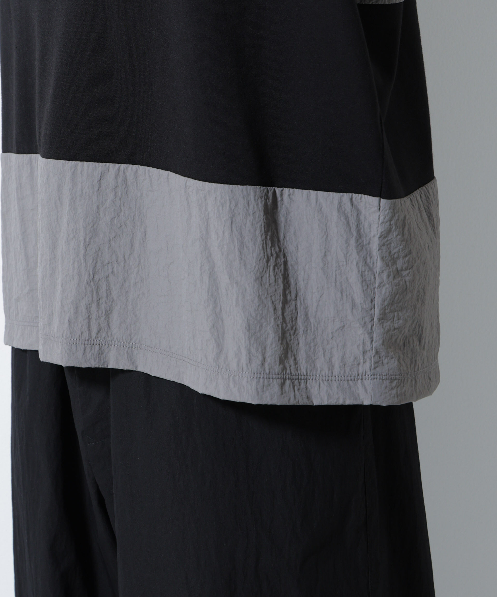 nano･universe「リラックス異素材ボーダーTシャツ 半袖」|Tシャツ・カットソー|