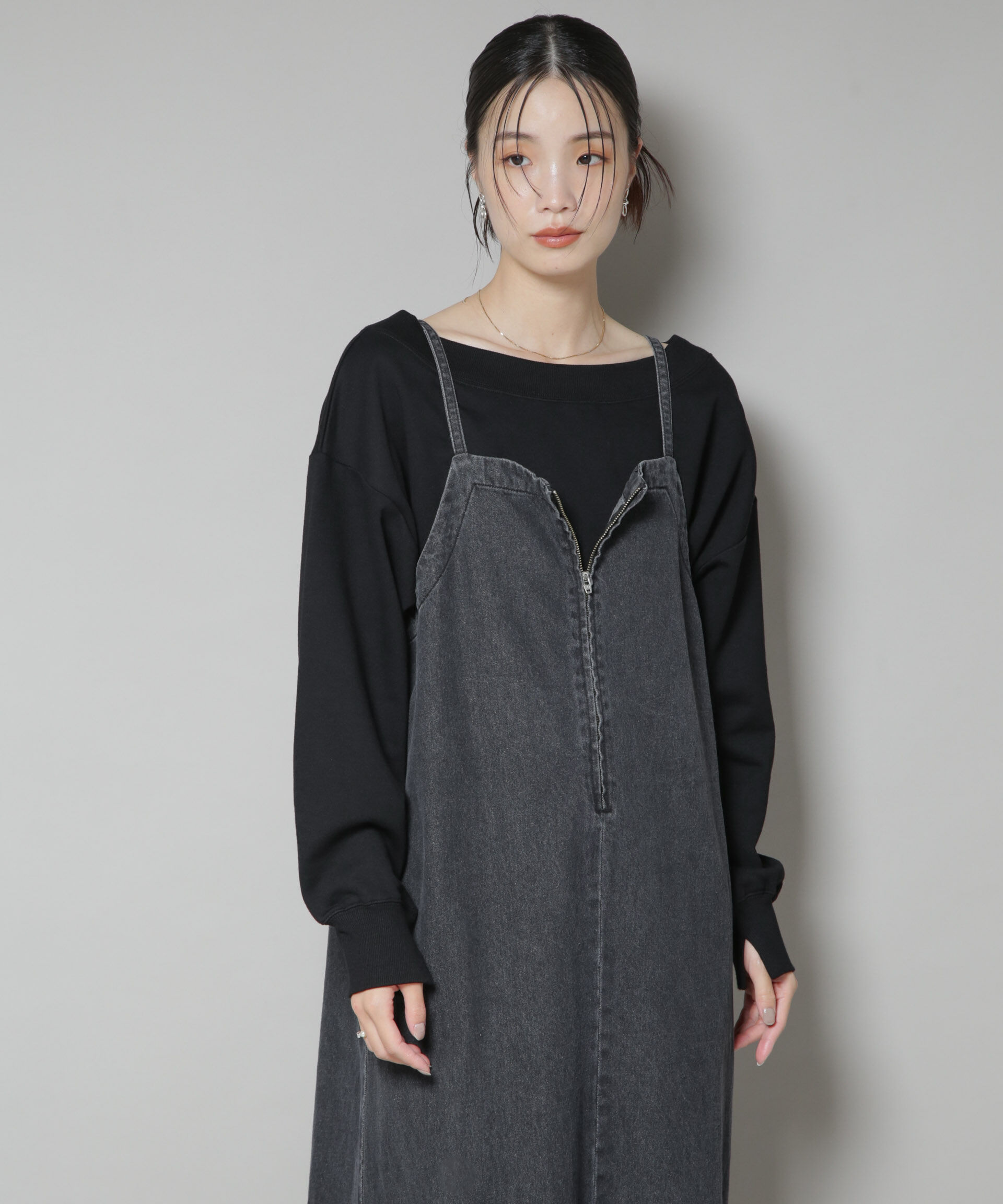 nano･universe「ワイドボートネックスウェットトップス」|Tシャツ・カットソー|