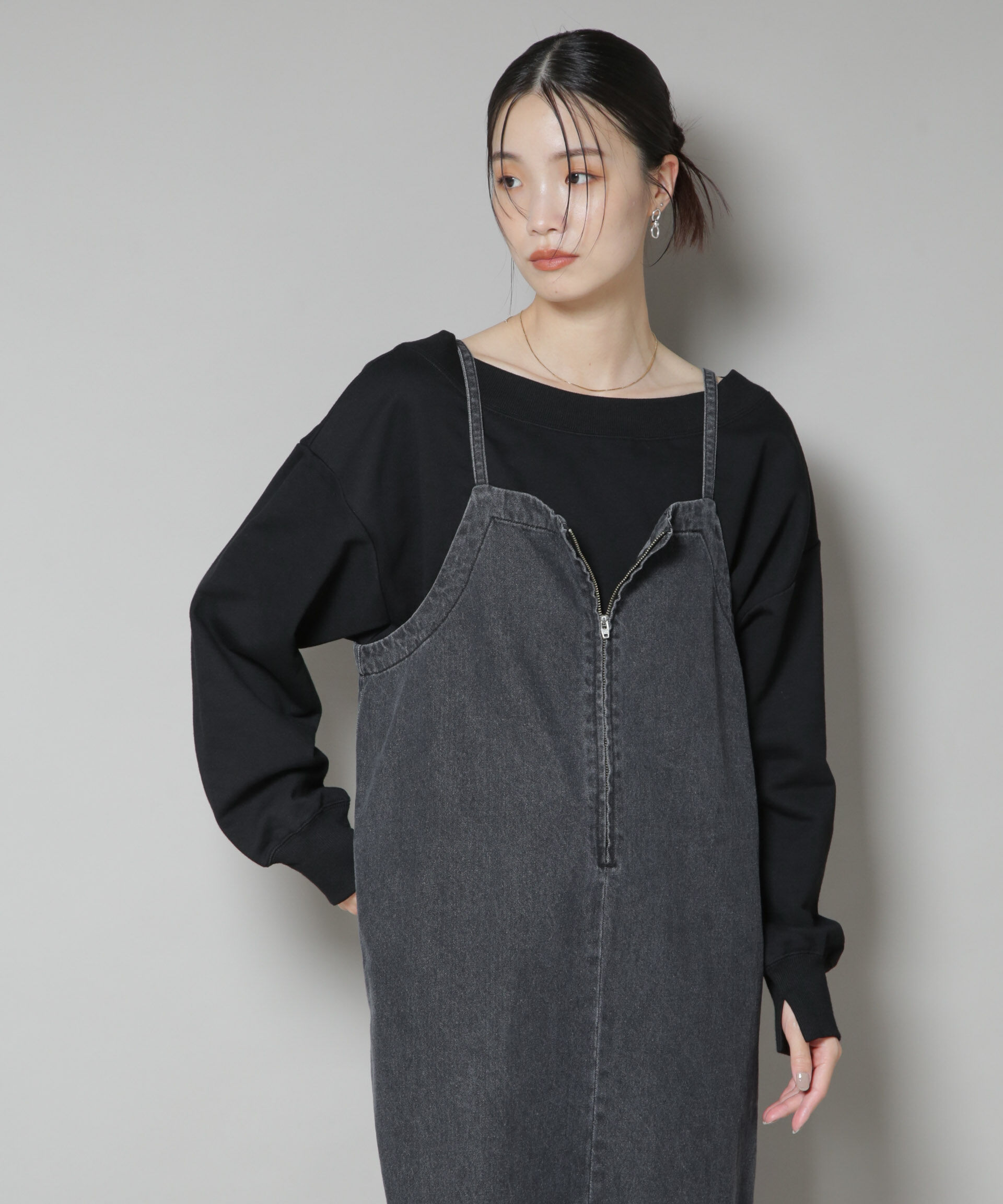 nano･universe「ワイドボートネックスウェットトップス」|Tシャツ・カットソー|