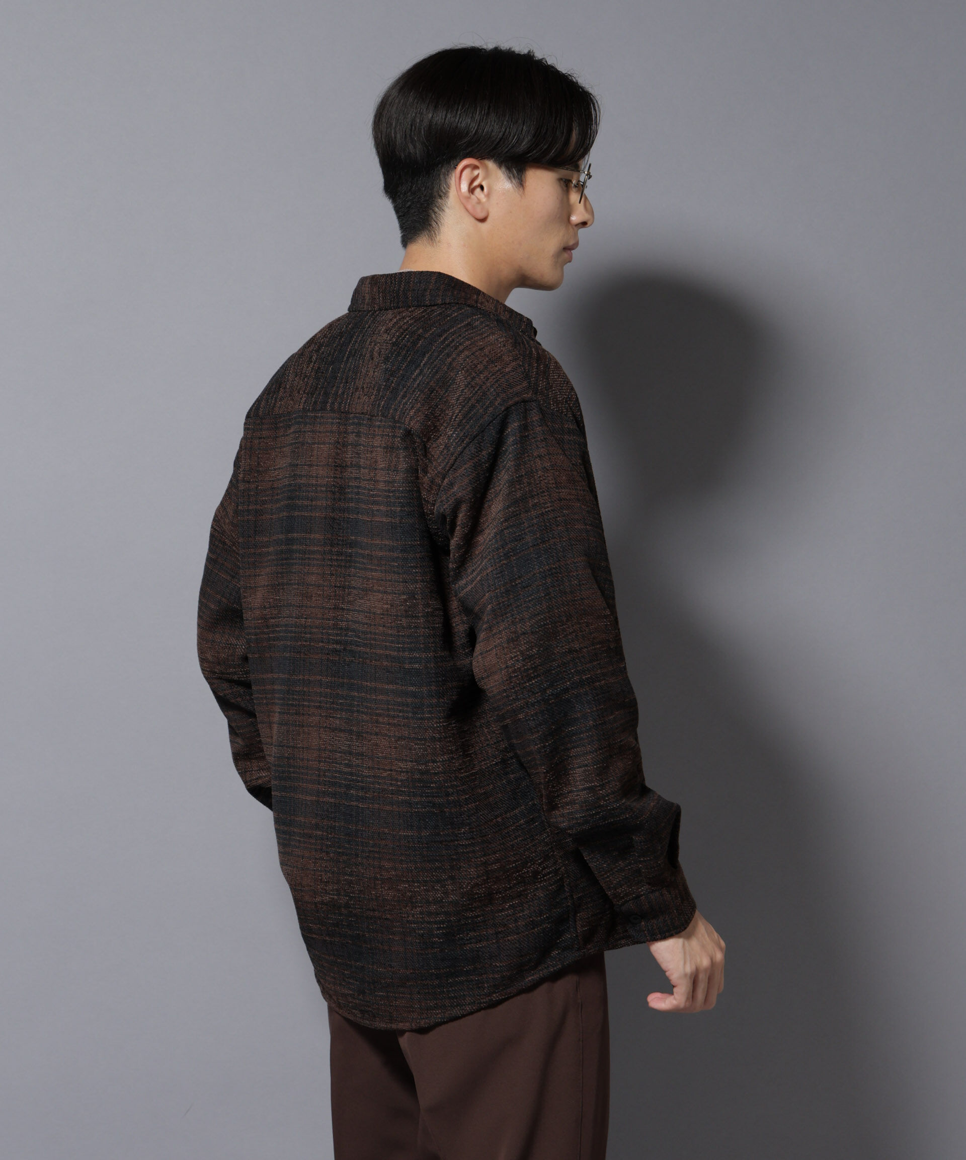 nano･universe「モールチェックシャツ 長袖」|シャツ・ブラウス|