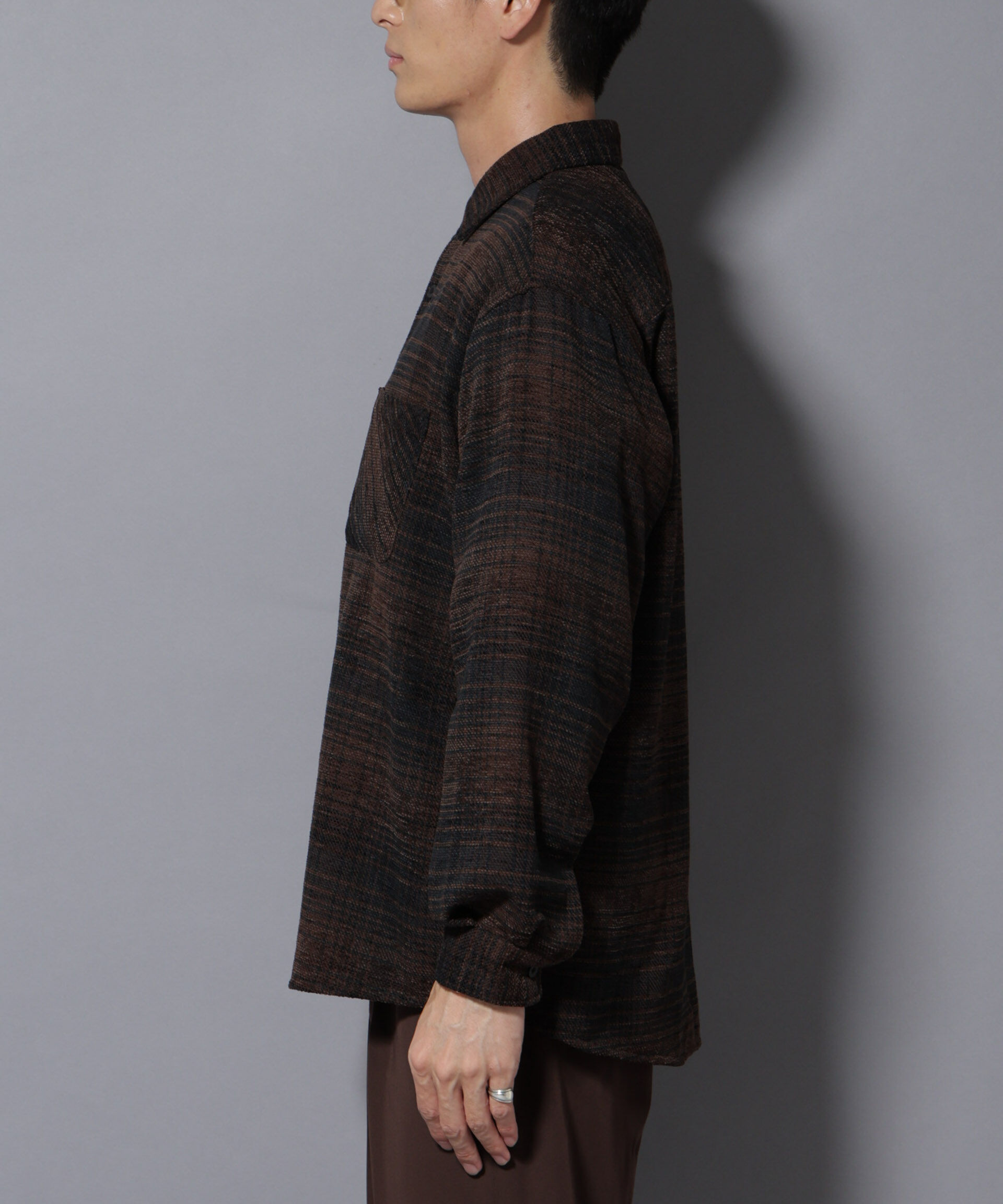 nano･universe「モールチェックシャツ 長袖」|シャツ・ブラウス|