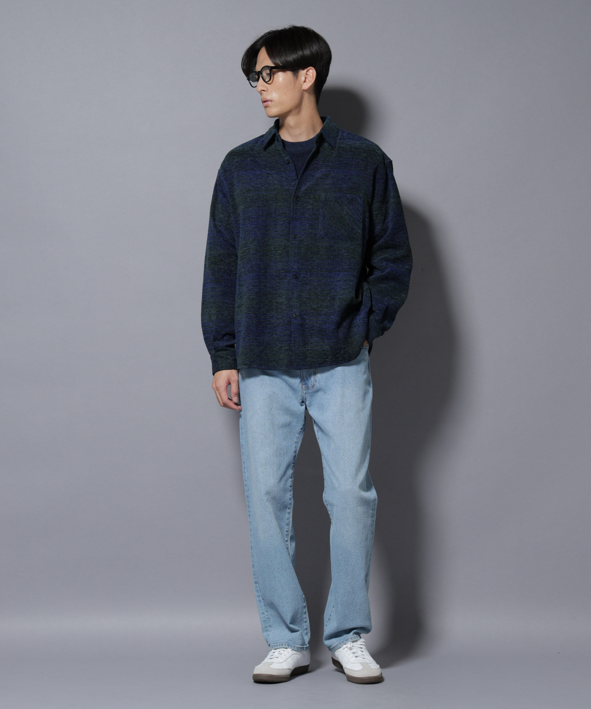 nano･universe「モールチェックシャツ 長袖」|シャツ・ブラウス|