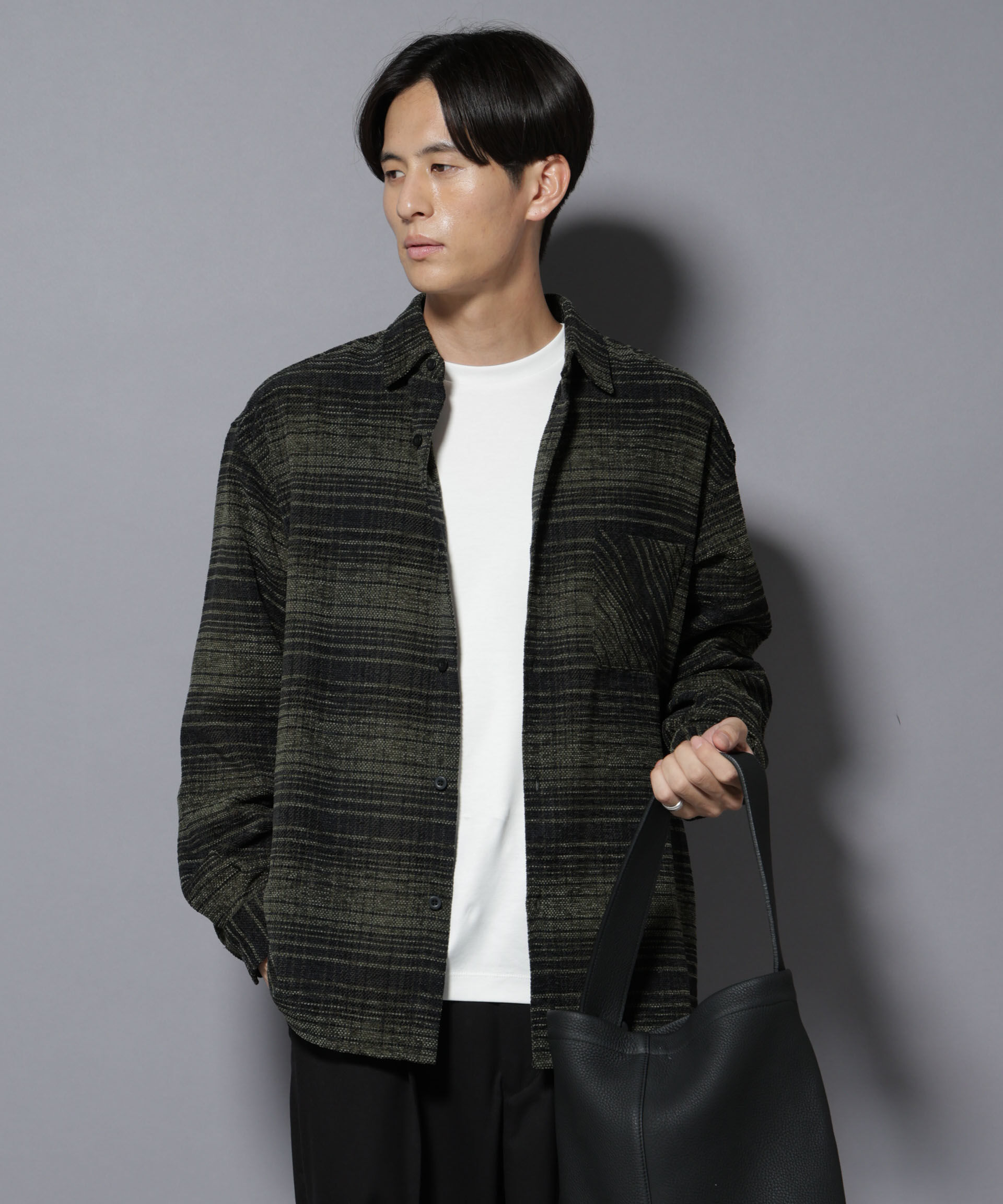 nano･universe「モールチェックシャツ 長袖」|シャツ・ブラウス|