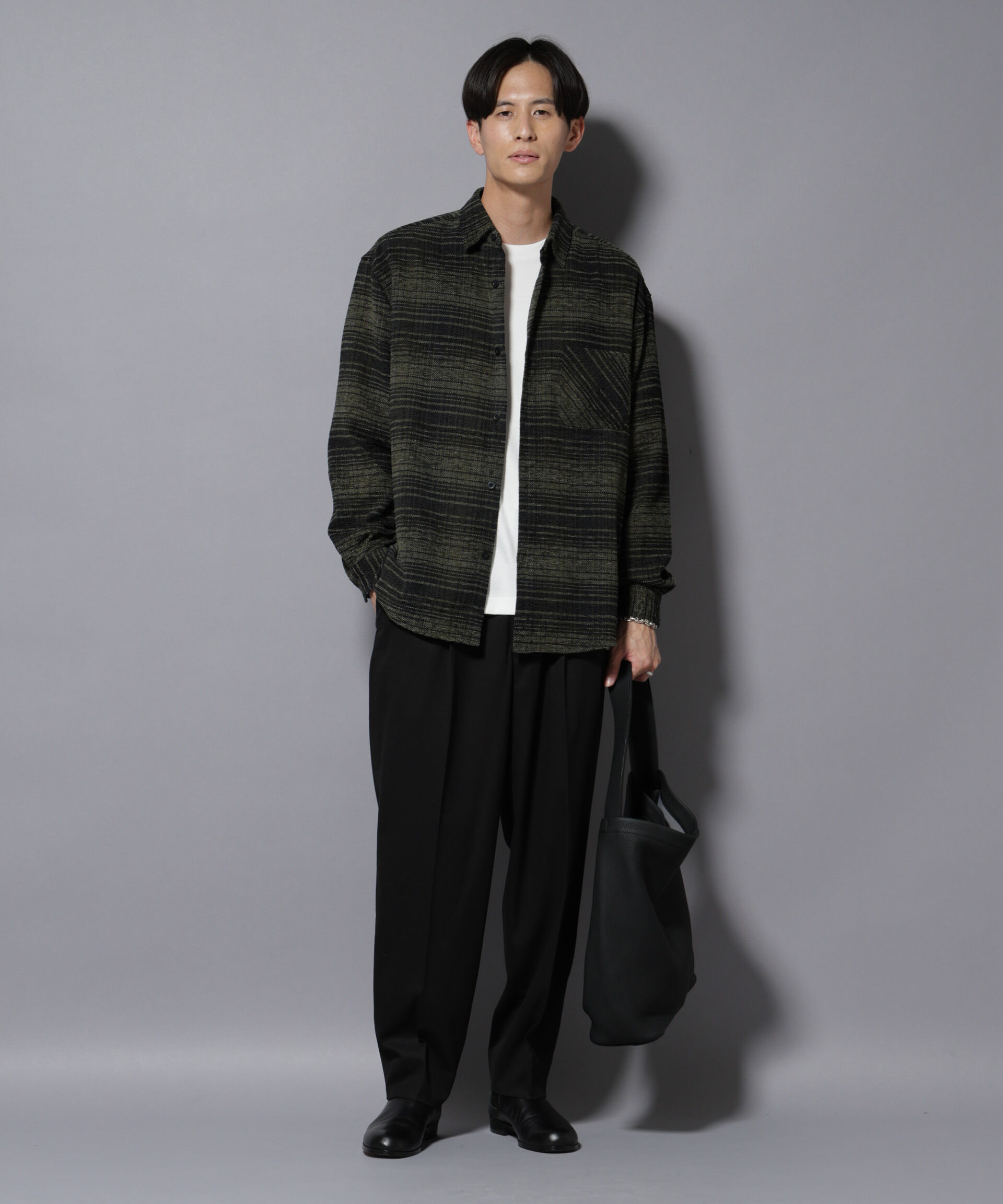 nano･universe「モールチェックシャツ 長袖」|シャツ・ブラウス|