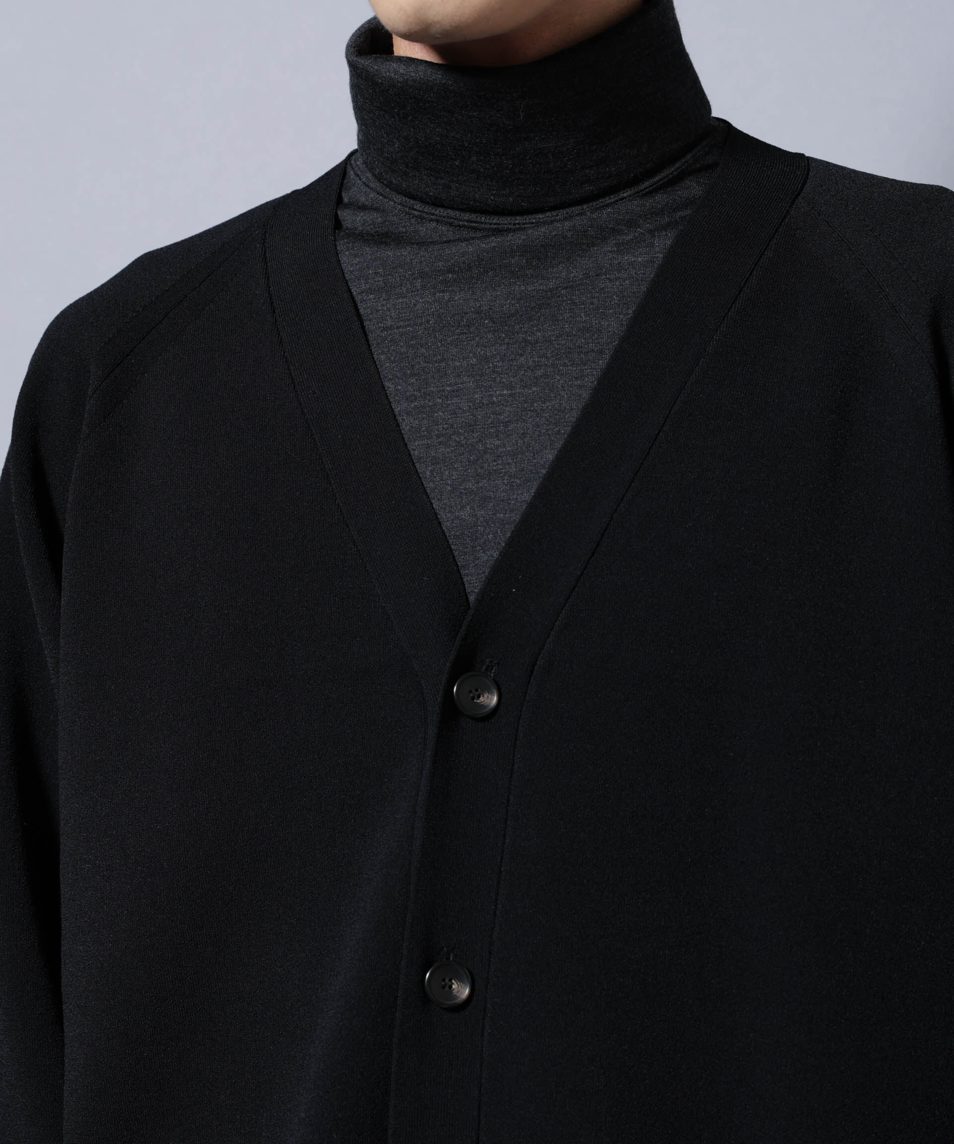 nano･universe「ELITE 7 FUNCTION W-FACE カーディガン」|ニット・セーター|