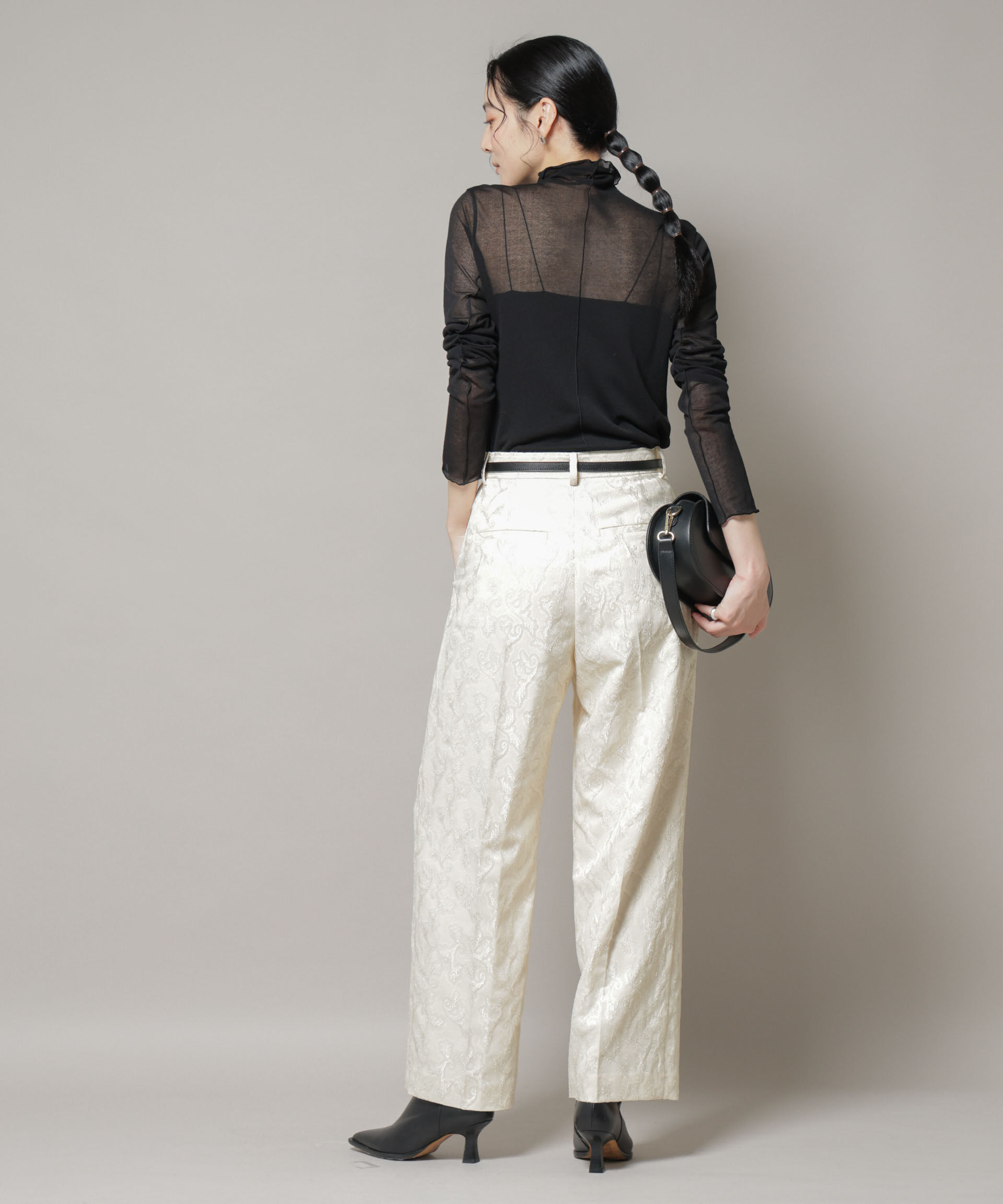 nano･universe「ジャガードタックパンツ」|チノ|