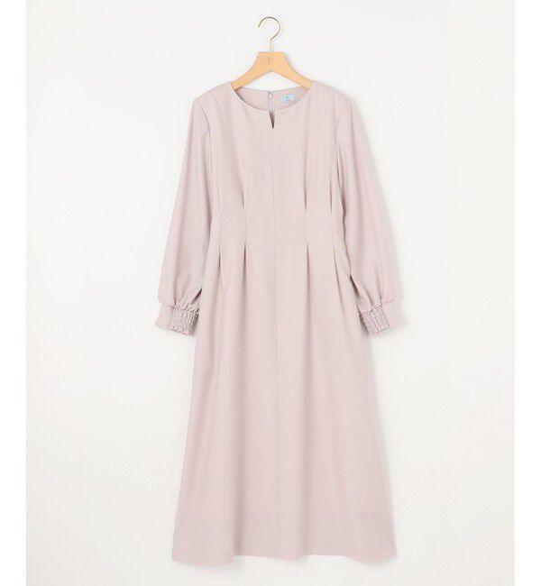 組曲「ウールジョーゼット スリットネックワンピース」|ワンピース|