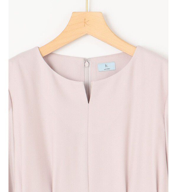 組曲「ウールジョーゼット スリットネックワンピース」|ワンピース|