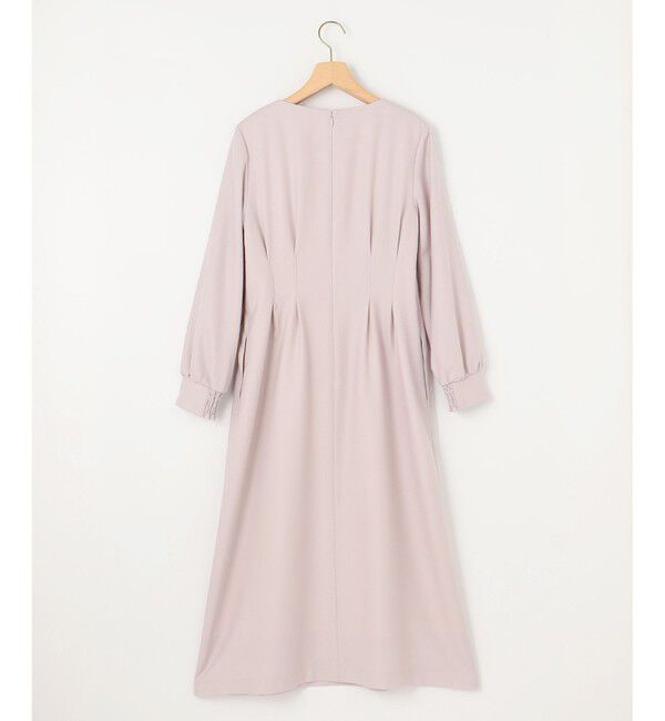 組曲「ウールジョーゼット スリットネックワンピース」|ワンピース|