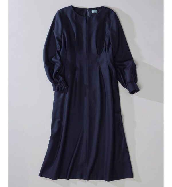 組曲「ウールジョーゼット スリットネックワンピース」|ワンピース|