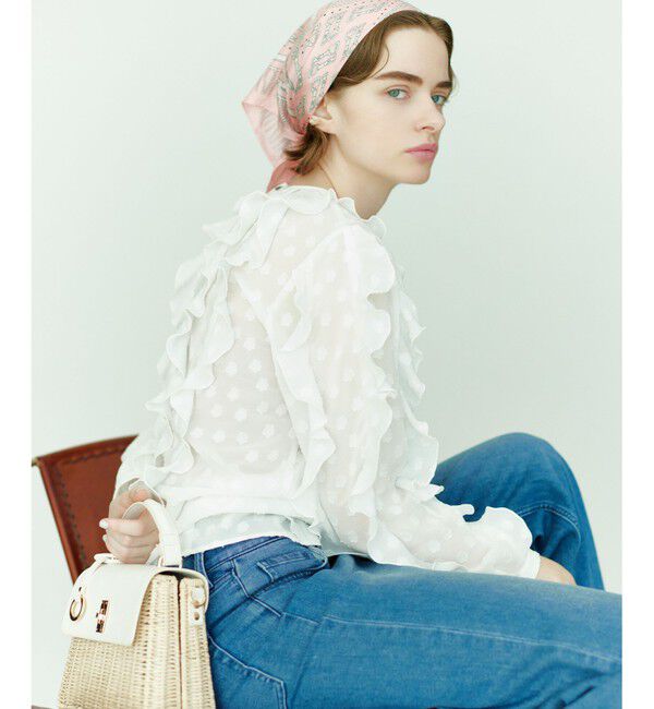 組曲「フラワーポイントシフォン ブラウス」|シャツ・ブラウス|