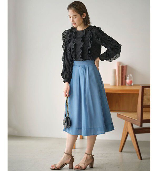 組曲「フラワーポイントシフォン ブラウス」|シャツ・ブラウス|