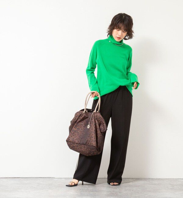 Rie Miller「【WEB&一部店舗限定】PUREカシミヤタートルネックニット」|ニット・セーター|