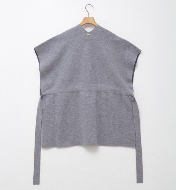 Rie Miller「バイカラー強縮ニットショール」|ニット・セーター|