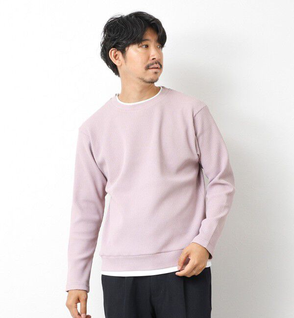 NOLLEY'S goodman「【IRM】《吸水速乾/UVカット》ワッフルダブルカラー LS Tee 25AW」|Tシャツ・カットソー|