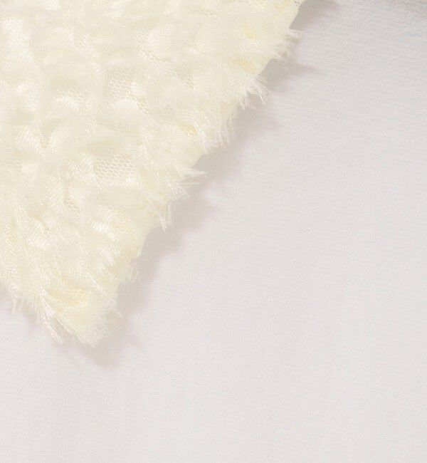 NOLLEY'S sophi「チュール襟付オーガンジーフレアシャツブラウス」|シャツ・ブラウス|