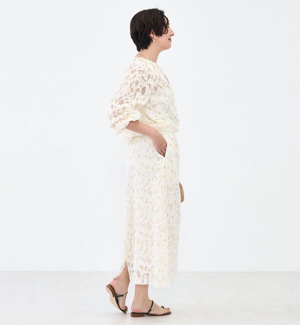 NOLLEY'S「《セットアップ対応》【KIRYU】ウォッシャブルラメジャガードブルゾン」|ブルゾン・スタジャン|