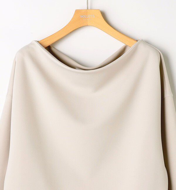 NOLLEY'S sophi「《セットアップ対応》ウォッシャブルボートネックライトダンボールプルオーバー」|Tシャツ・カットソー|