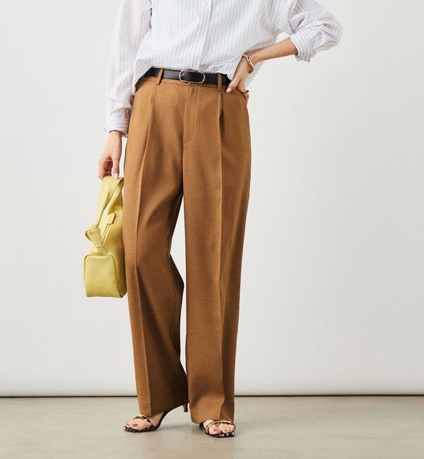 NOLLEY'S「ウォッシャブルハイスペック麻調愛されセミワイドパンツ」|その他|