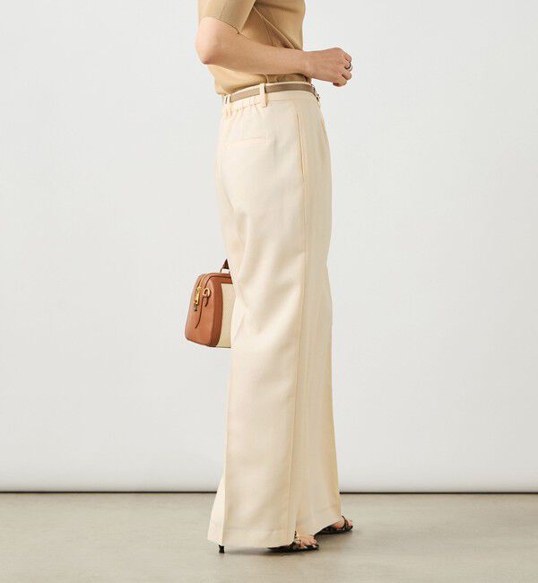 NOLLEY'S sophi「《セットアップ対応》ウォッシャブルスラブオックスタックワイドパンツ」|その他|