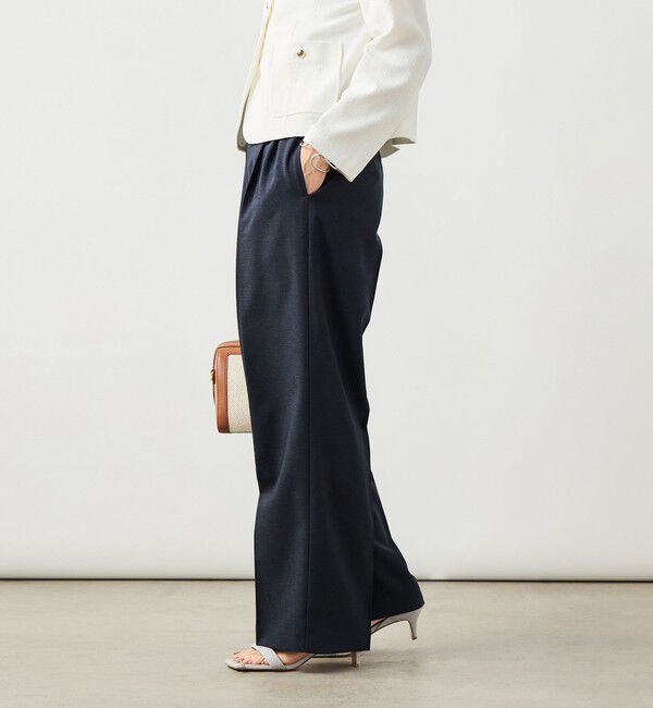 NOLLEY'S sophi「《セットアップ対応》ウォッシャブルスラブオックスタックワイドパンツ」|その他|