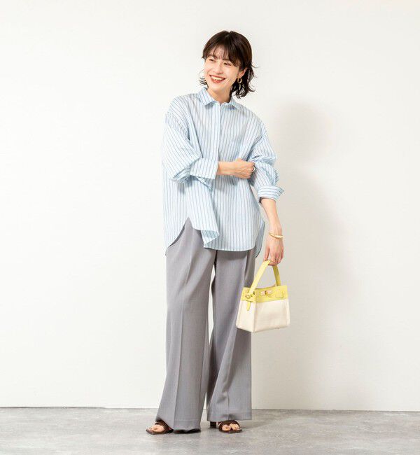 NOLLEY'S sophi「ウォッシャブルタンブラーストライプ3WAYシャツ」|シャツ・ブラウス|