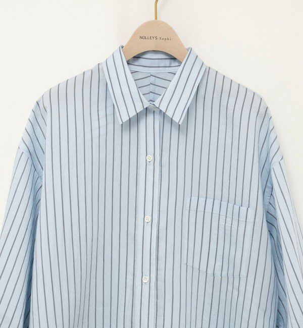 NOLLEY'S sophi「ウォッシャブルタンブラーストライプ3WAYシャツ」|シャツ・ブラウス|