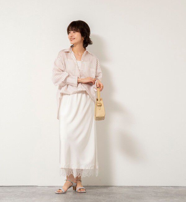 NOLLEY'S sophi「ウォッシャブルタンブラーストライプ3WAYシャツ」|シャツ・ブラウス|