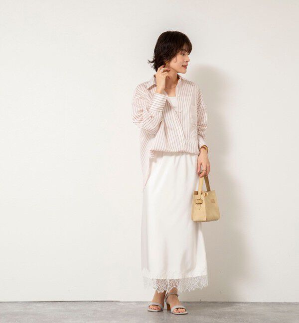 NOLLEY'S sophi「ウォッシャブルタンブラーストライプ3WAYシャツ」|シャツ・ブラウス|