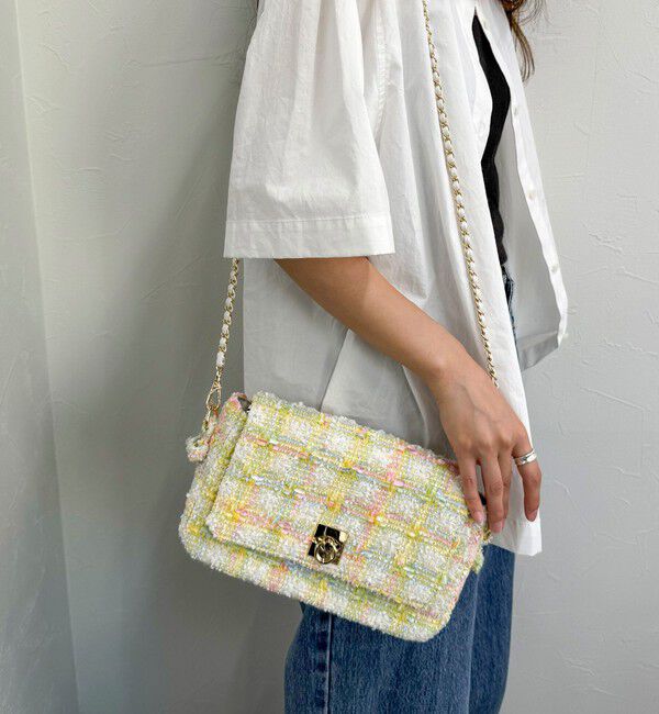 fredy emue「ツィードフラップバッグ」|ショルダー・メッセンジャー|