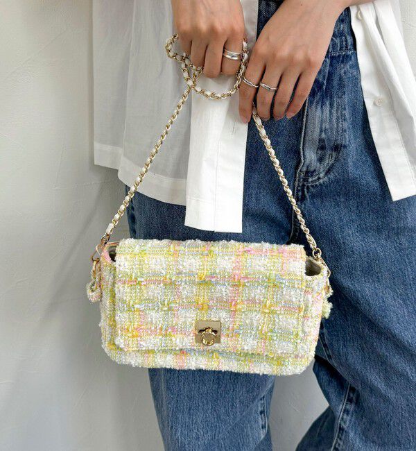 fredy emue「ツィードフラップバッグ」|ショルダー・メッセンジャー|