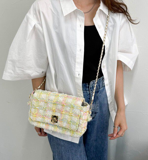 fredy emue「ツィードフラップバッグ」|ショルダー・メッセンジャー|