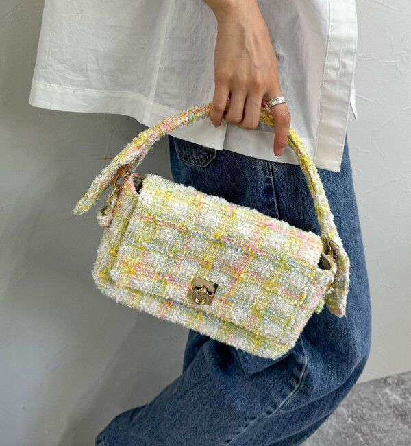 fredy emue「ツィードフラップバッグ」|ショルダー・メッセンジャー|