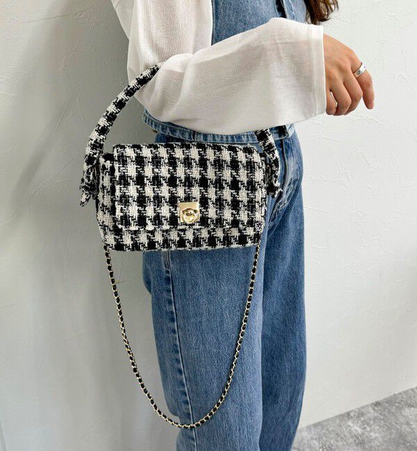 fredy emue「ツィードフラップバッグ」|ショルダー・メッセンジャー|