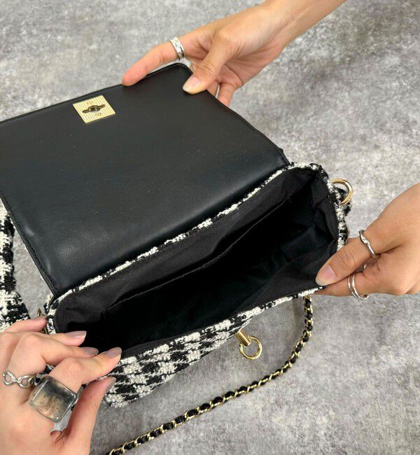 fredy emue「ツィードフラップバッグ」|ショルダー・メッセンジャー|