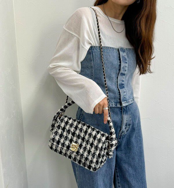 fredy emue「ツィードフラップバッグ」|ショルダー・メッセンジャー|