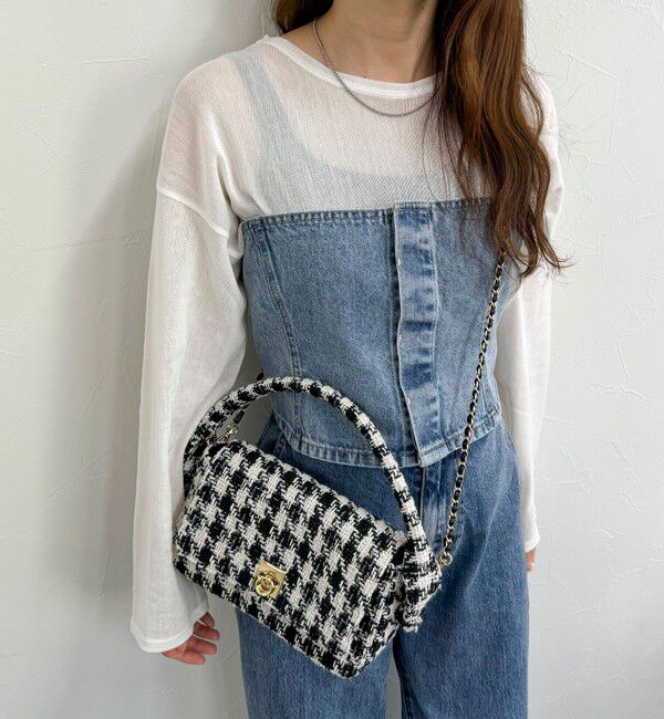 fredy emue「ツィードフラップバッグ」|ショルダー・メッセンジャー|