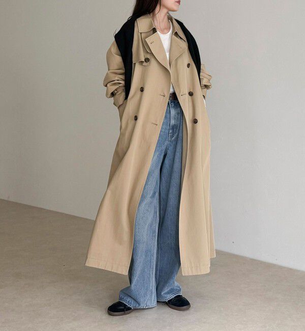 fredy emue「【発売のたびに即完売する大人気アイテム】袖ボリュームトレンチコート」|トレンチコート|