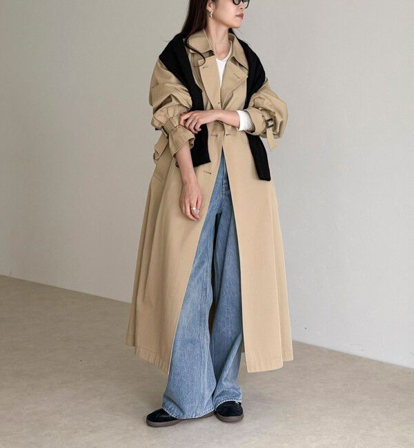fredy emue「【発売のたびに即完売する大人気アイテム】袖ボリュームトレンチコート」|トレンチコート|