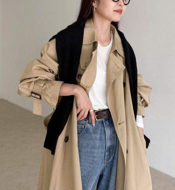 fredy emue「【発売のたびに即完売する大人気アイテム】袖ボリュームトレンチコート」|トレンチコート|