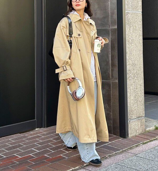 fredy emue「【発売のたびに即完売する大人気アイテム】袖ボリュームトレンチコート」|トレンチコート|
