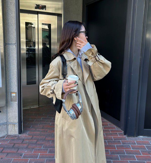 fredy emue「【発売のたびに即完売する大人気アイテム】袖ボリュームトレンチコート」|トレンチコート|