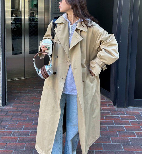 fredy emue「【発売のたびに即完売する大人気アイテム】袖ボリュームトレンチコート」|トレンチコート|