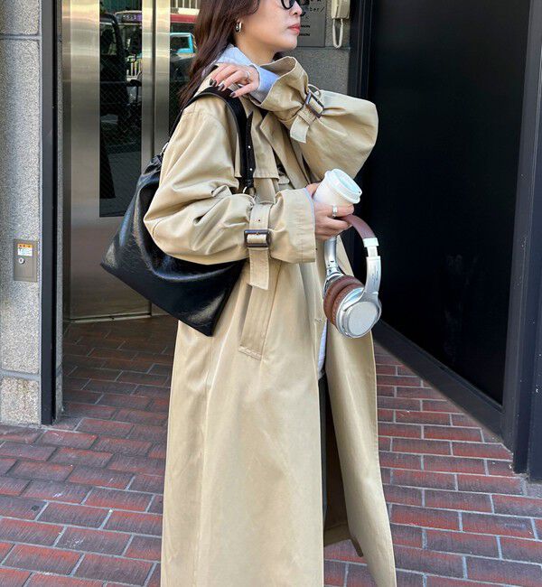 fredy emue「【発売のたびに即完売する大人気アイテム】袖ボリュームトレンチコート」|トレンチコート|