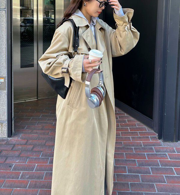 fredy emue「【発売のたびに即完売する大人気アイテム】袖ボリュームトレンチコート」|トレンチコート|